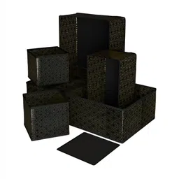 Myntra Elegant Homes Black 6 Pieces Regular Drawer Organisers-18