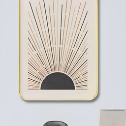 SAF Beige & Grey Abstract Wood Other Wall Art-28