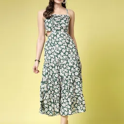 BEING NAUGHTY Women Floral Printed Fit & Flare Midi Dress-picture-47