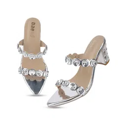 BAESD Embellished Party Block Sandals image 4