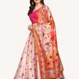 Kaizen TEXO FAB Printed Semi-Stitched Lehenga & Unstitched Blouse With Dupatta image 1
