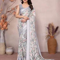 yourwish Floral Satin Saree-picture-30
