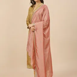 Dupatta Bazaar Embroidered Dupatta with Sequinned image 3