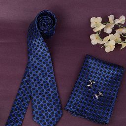 Alvaro Castagnino Men Tie, Cufflinks, Pocket Square Gift Set-picture-13
