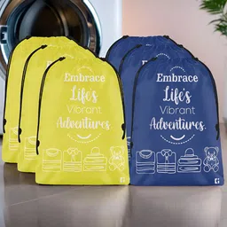 Aura Yellow Set of 6 Water Resistant Multi-Utility Organisers-18