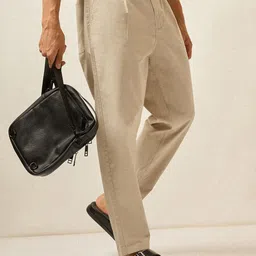 THE BEAR HOUSE Men Cotton Carrrot Fit Chinos-image-58
