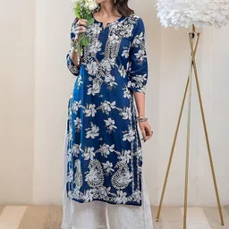 Anni Designer Floral Printed Notch Neck Straight Kurta-picture-35