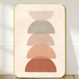 Livin'luxe Brown & Peach-Coloured Boho Stacked Printed Wall Art-picture-43