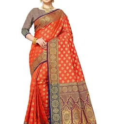 jayant creation Magenta Art Silk Barasi Sarees-picture-15