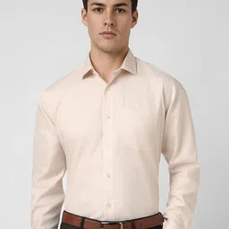 Van Heusen Men Slim Fit Spread Collar Textured Cotton Formal Shirt-picture-32