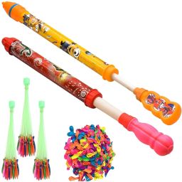(2 Pichkari+ 3 Magic Balloon+ 200 Water Balloon)for Children Holi Pool Party Fun Water Gun-image-54