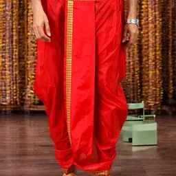 TATTVA Men Scarlet Dhoti-image-51