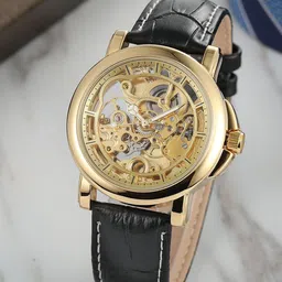 FORSINING Men Dial & Leather Straps Analogue Watch FSG8156M3G1-image-45