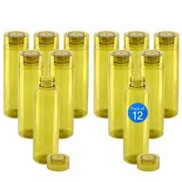 Kuber Industries Green Set of 6 Plastic Solid Water Bottle-12
