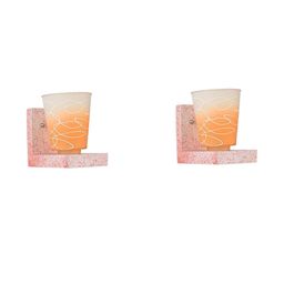 SOMIL Yellow Glass Cylinder Printed Wall Lamps-image-48