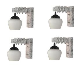 SOMIL White Glass Cylinder Printed Wall Lamps-image-12