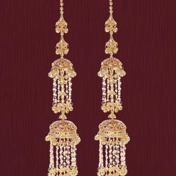 SBP Fashion Set Of 2 Gold-Toned Artificial Beaded Bridal Kaleeras-image-73