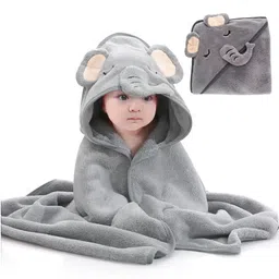 MumsLap Grey cotton 300 GSM Bath Towel-16