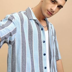 HIGHLANDER Men Opaque Striped Casual Shirt-picture-11