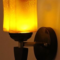 SOMIL Yellow Glass Cylinder Wall Lamps-image-56