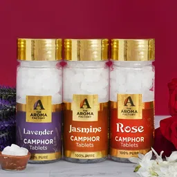The Aroma Factory 3Pc Lavender, Jasmine & Rose Camphor Box-1