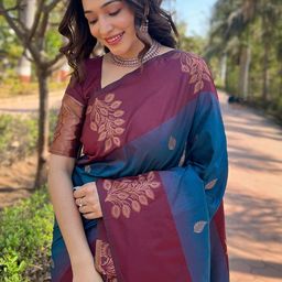 canibani Women Embllished Jacquard Silk Banarasi Saree-picture-22