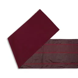 Fabindia Grey & Red Woven Striped Table Runner-26