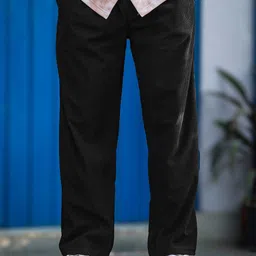 Maniac Men Comfort Loose Fit Trousers-image-90