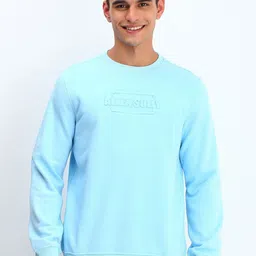 Allen Solly Men Typography Self Design Round Neck Cotton Pullover Sweatshirt-picture-3