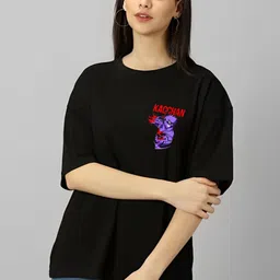 LECOWAR Women Printed Applique T-shirt-picture-31