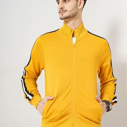 Celio Men High Neck Front-Open Sweatshirt-picture-14