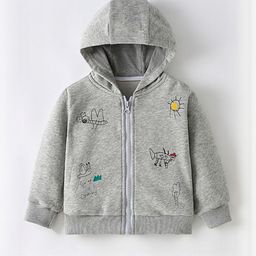 YK Kids Boys Grey Knitted & Woven Jacket-picture-41