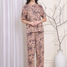 Kanvin Women Floral Printed Night suit-image-35