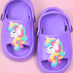 Yellow Bee Girls Colorful Unicorn Clogs-picture-6