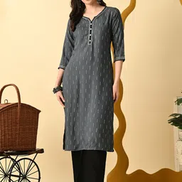 METAFAB Printed Round-Neck Ethnic Straight Kurta-picture-21