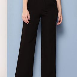 BAESD Women Straight Fit Cotton Parallel Trousers-image-95