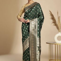 Anouk Rustic Ethnic Motifs Woven Design Banarasi Saree-picture-31