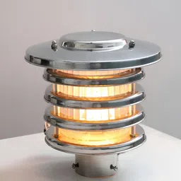 SHREE KALA HOME DECOR Silver-Toned Metal Traditional Square Shaped Wall Lamp-image-21