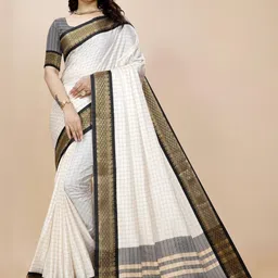 VS MALL Ethnic Motifs Silk Cotton Heavy Work Saree-picture-50