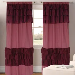Dekor World Multicoloured Set of 2 Sheer Long Door Curtain-picture-40