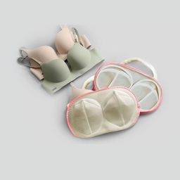 Stylista Pack of 2 Premium Lingerie Wash Bag For Bras With Zipper-picture-31