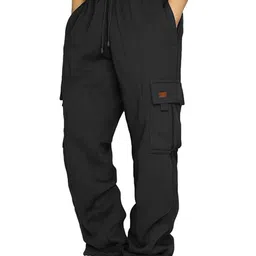 StyleCast x Revolte Men Solid Loose Fit Easy Wash Chinos Trousers-picture-20