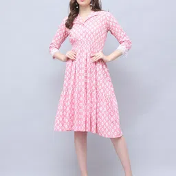 Rajnandini Floral Print A-Line Dress-picture-42
