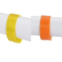 1ST TIME Set Of 24 Yellow Alloy Bangles-picture-10