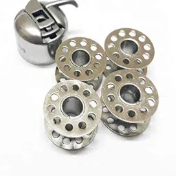 HAND SEWING MACHINE BOBINS (4 BOBINS WITH 1BOBIN CASE) Metal Metal Bobbins-15