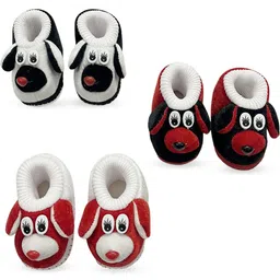 TARUN CHILDCARE Kids Set Of 3 Cotton Booties-9