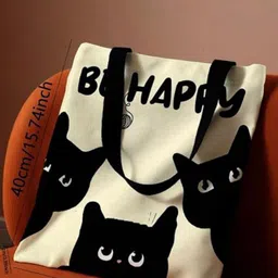 the sack co Graphic Printed Oversized Shopper Tote Bag-35