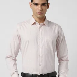 Van Heusen Men Vertical Stripes Striped Slim Fit Pure Cotton Formal Shirt-image-63