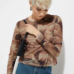 max Women Camouflage Print Top-picture-4