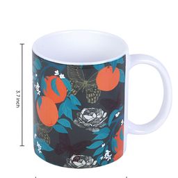 PENTADECO White & Blue Printed Ceramic Glossy Mugs Set of Cups and Mugs image 5